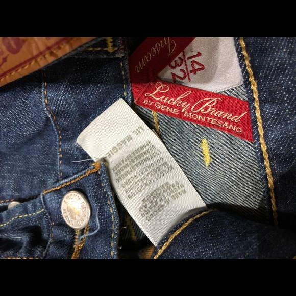 Lucky brand dungarees American standard jeans 14 X 32. NWOT Spring cleaning!! - Picture 3 of 15